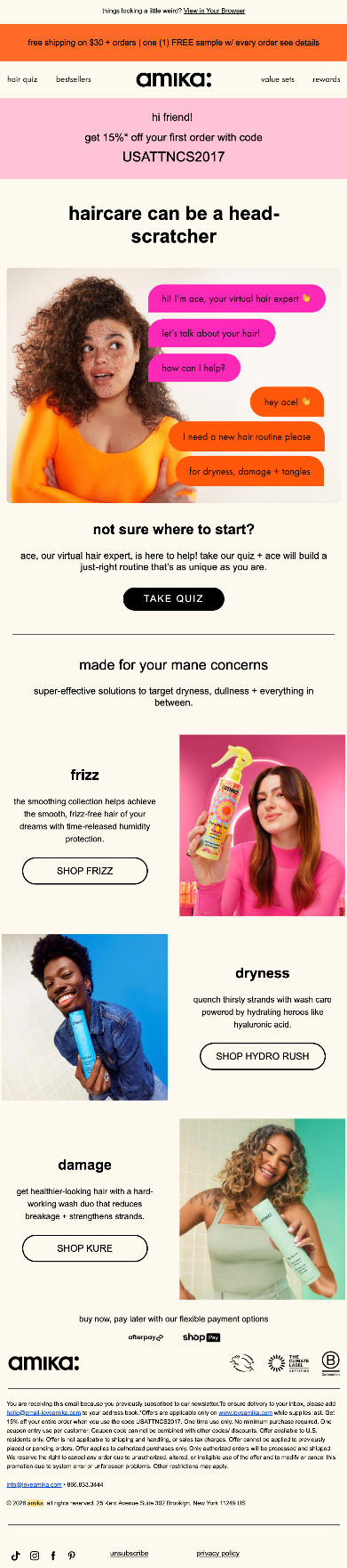 Amika email