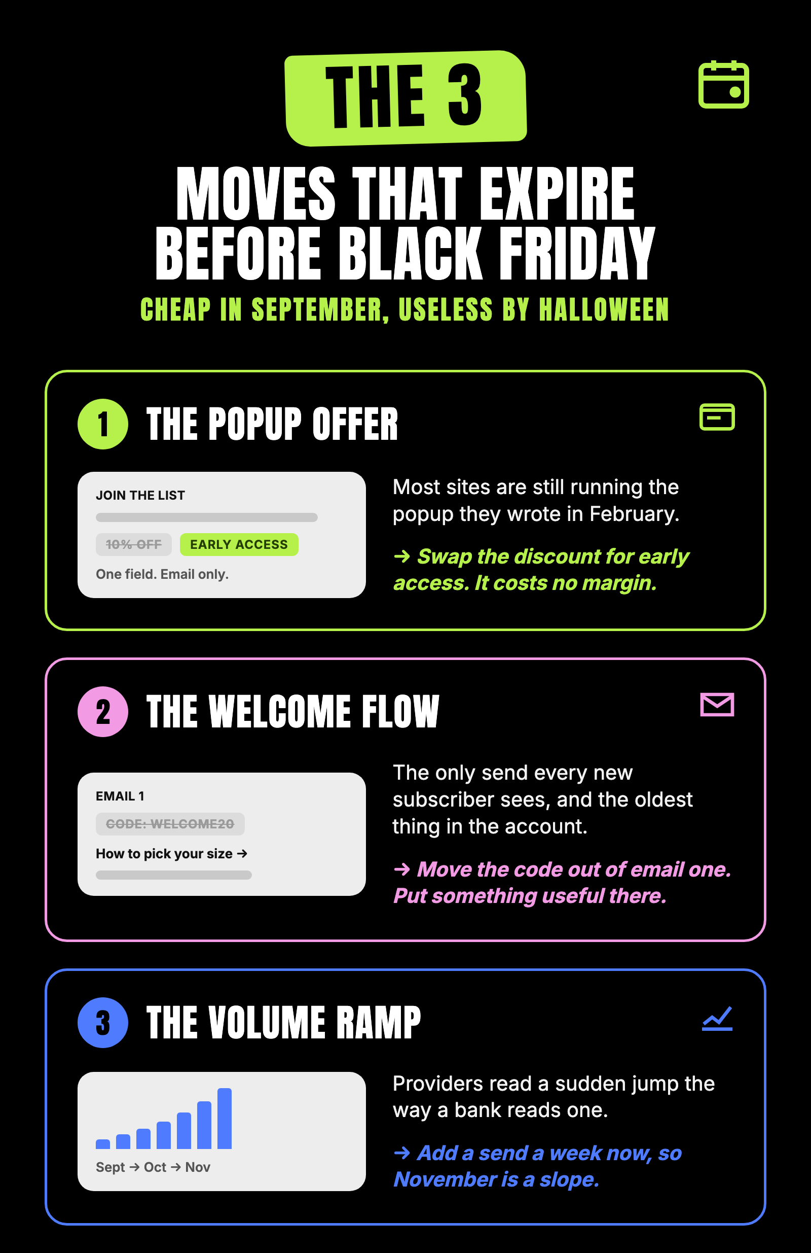 The 3 moves that expire before Black Friday