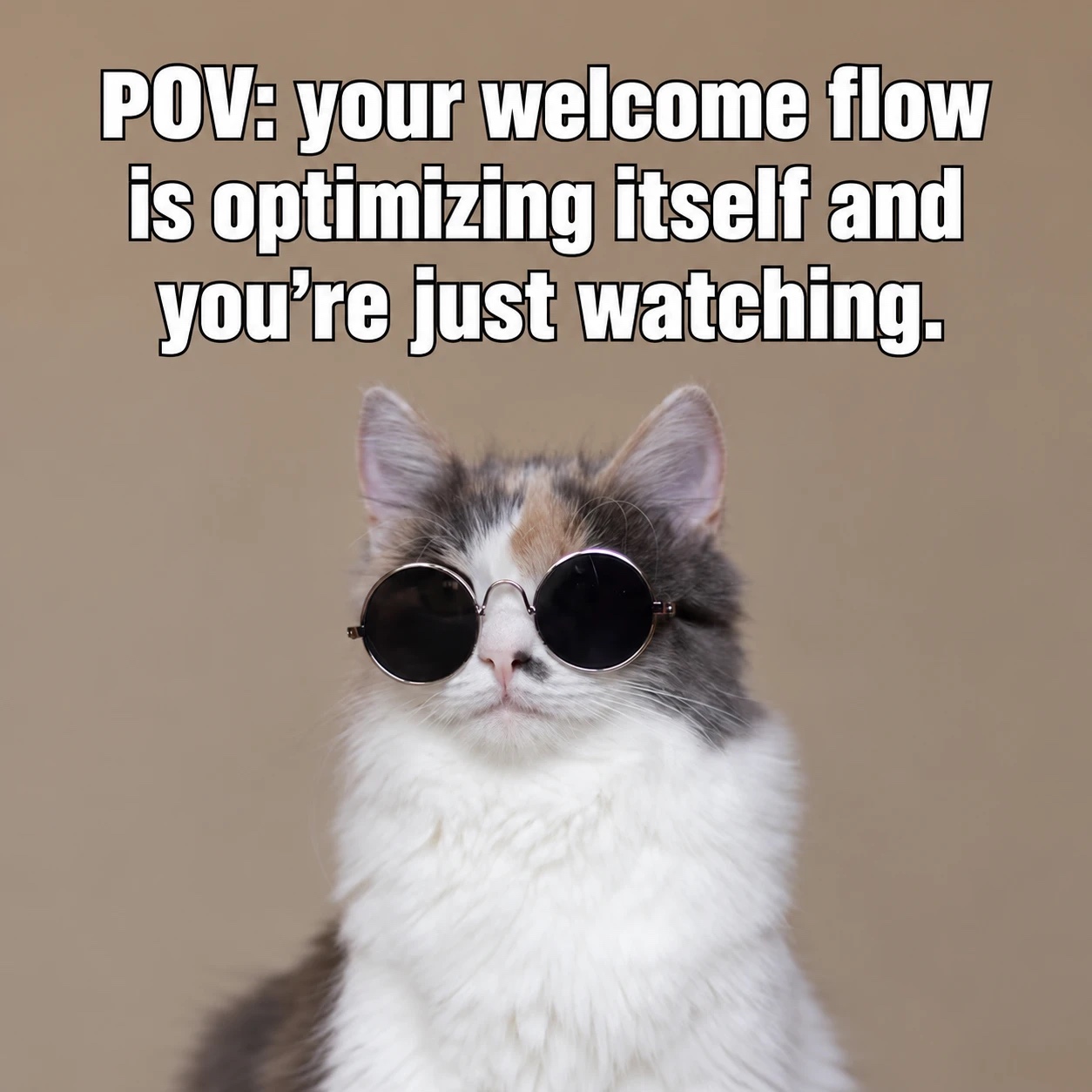 POV: your welcome flow is optimizing itself and you are just watching