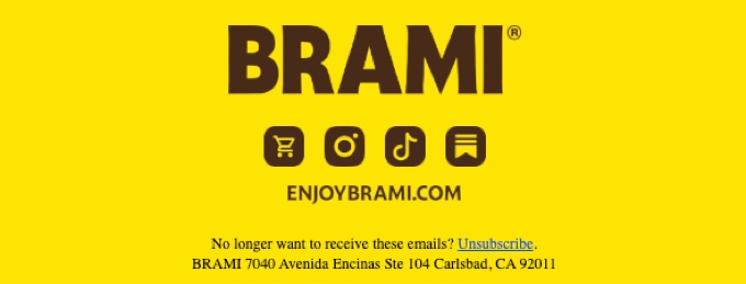 Brami footer block